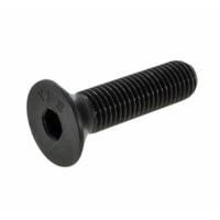 Target Vector #10-32 (3/16") x 32 TPI x 3/4" Full Thread UNF Fine Countersunk Head Socket  Plain Black