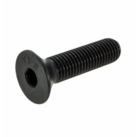 Target Vector #10-32 (3/16") x 32 TPI x 5/8" Full Thread UNF Fine Countersunk Head Socket Plain Black