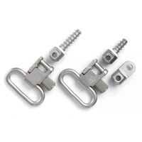 Uncle Mike's QD115 RUG 1" Nickel Swivel Set for Ruger 10/22, .44 Mag (GTSW28)