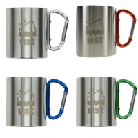 UST Double Wall Steel Mug w Carabiner 4pk