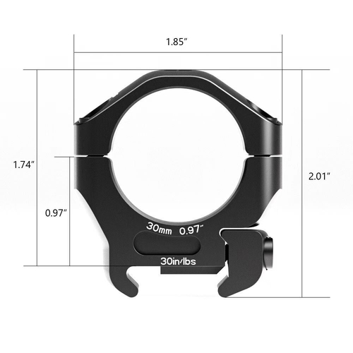 Arken Halo 30mm Scope Rings - Low 24.6mm (.97")