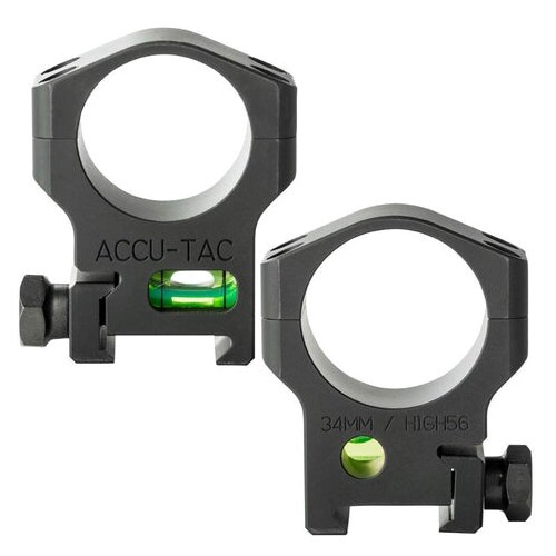 Accu-Tac 34mm Scope Rings w/ Bubble Level