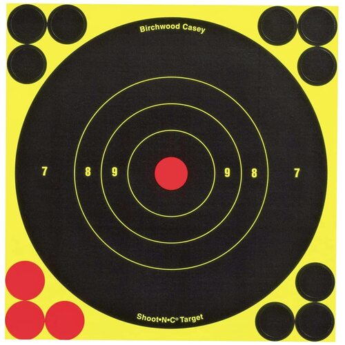 Shoot-N-C  8" Bull's-eye Target - 6 pack