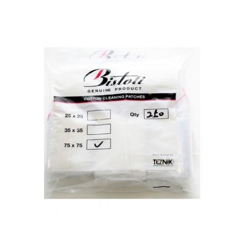 Bistoli Cotton Cleaning Patches - 1" 500 Pack