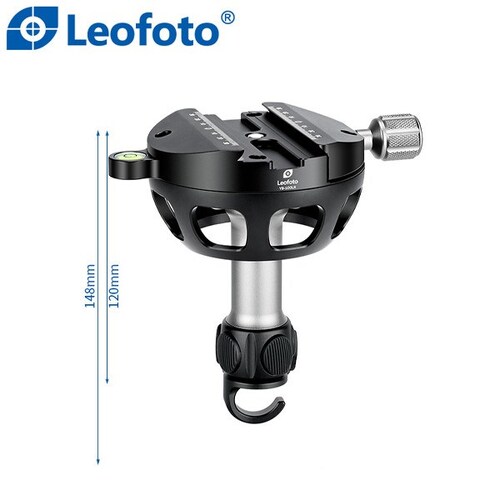Leofoto YB-100LK Long Handle 100mm Levelling Base with hook and Arca Swiss Clamp