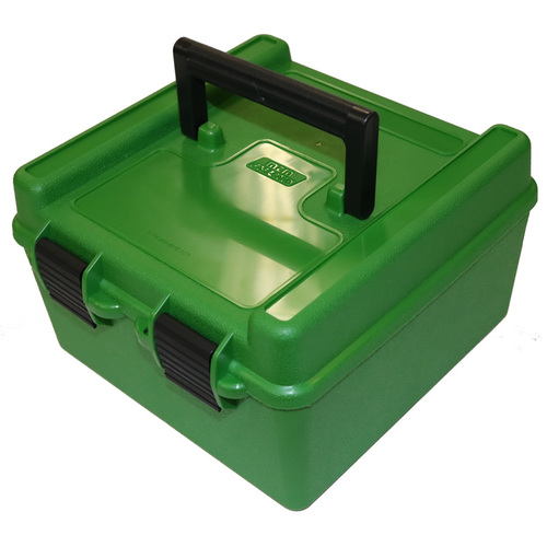 MTM Deluxe Magnum Ammo Box - 100 Rounds - Green
